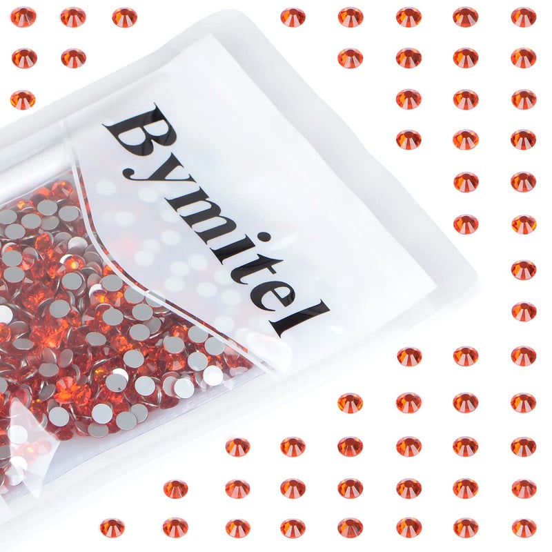 Bymitel 1440PCS Art Nail Rhinestones non Hotfix Glue Fix Round Crystals Glass Flatback for DIY Jewelry Making with one Picking Pen (ss20 1440pcs  Hyacinth) - Image 3